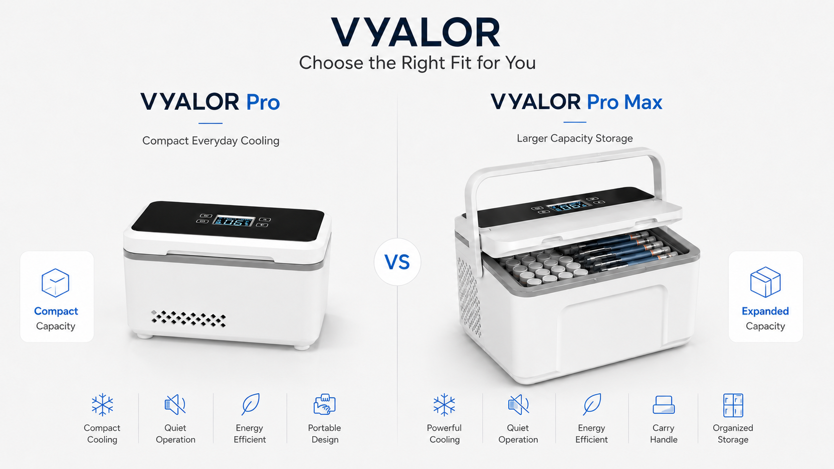 VYALOR Pro and Pro Max storage systems